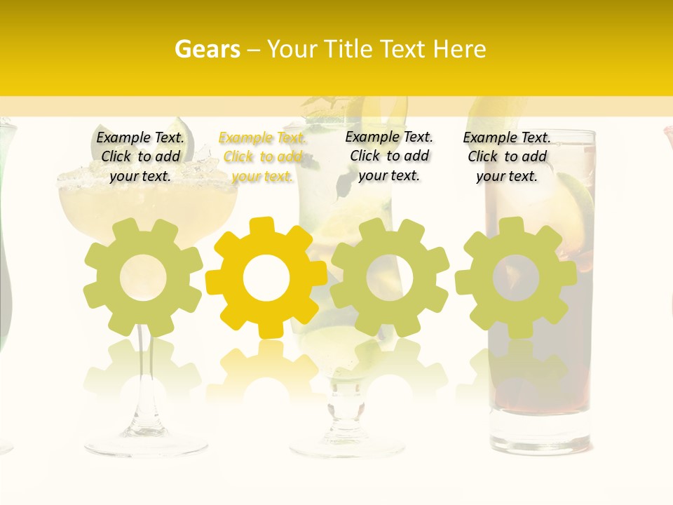 Mixing Frozen Rum PowerPoint Template