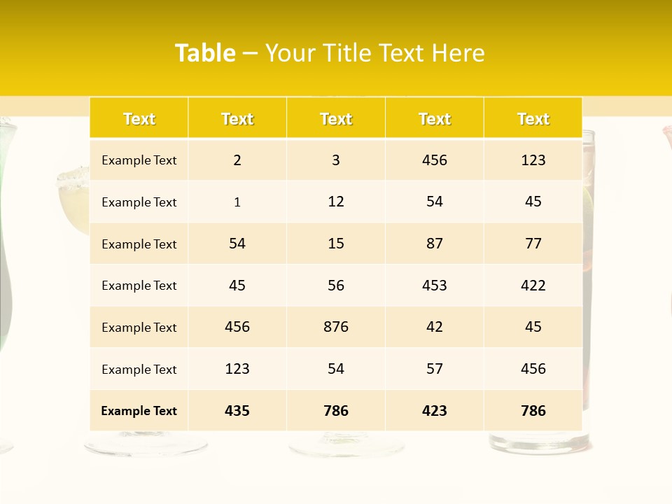 Mixing Frozen Rum PowerPoint Template