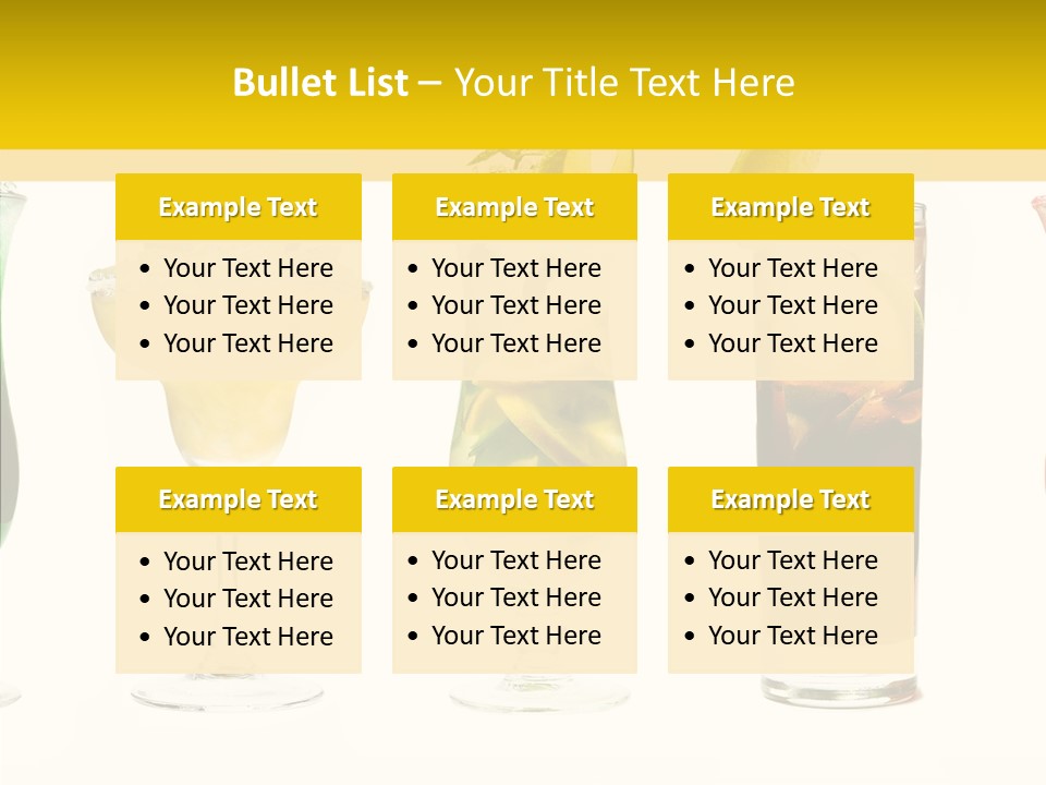 Mixing Frozen Rum PowerPoint Template