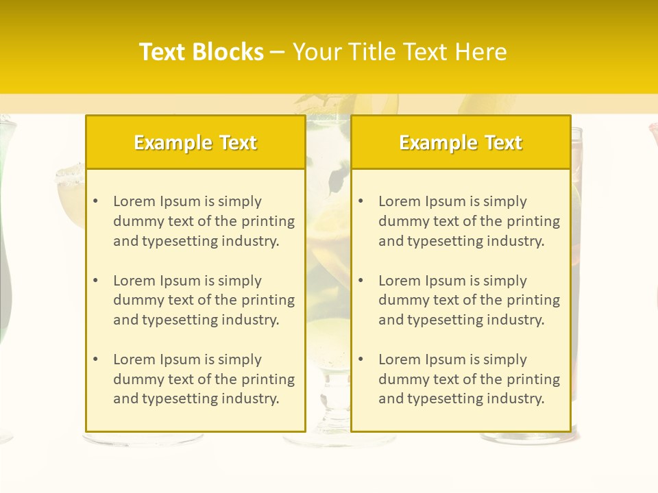 Mixing Frozen Rum PowerPoint Template