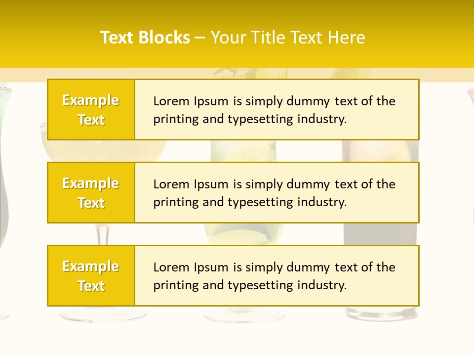 Mixing Frozen Rum PowerPoint Template
