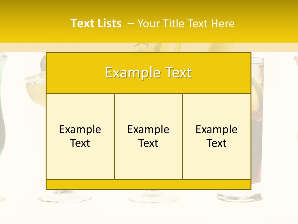 Mixing Frozen Rum PowerPoint Template