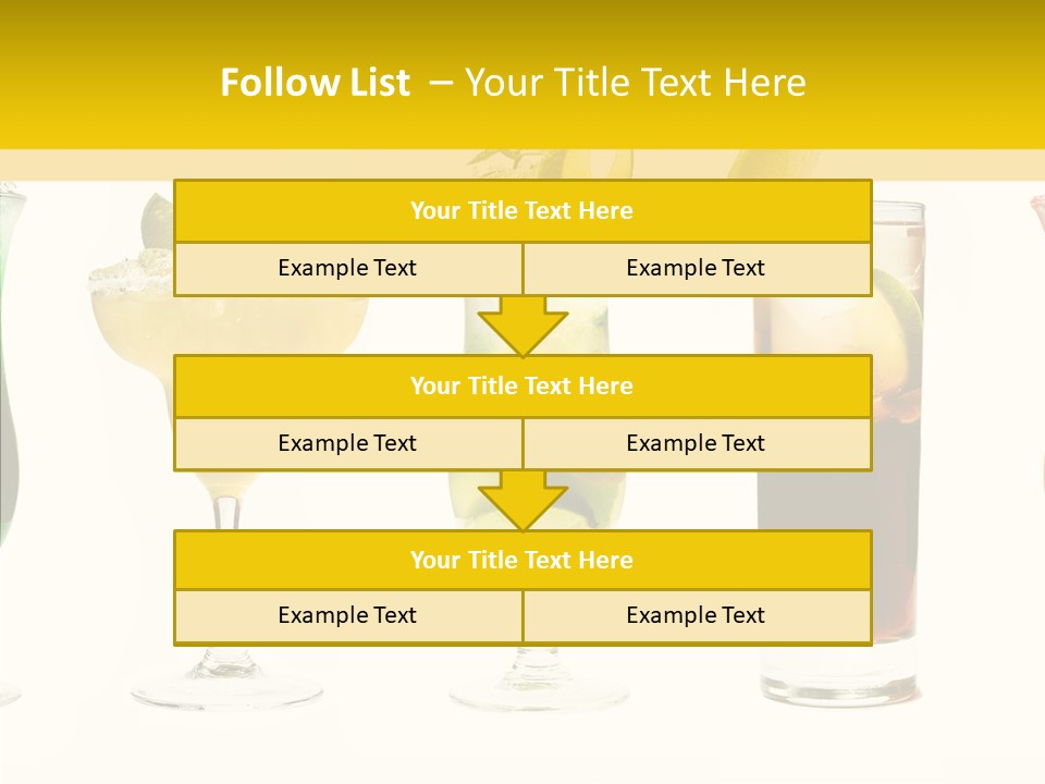Mixing Frozen Rum PowerPoint Template