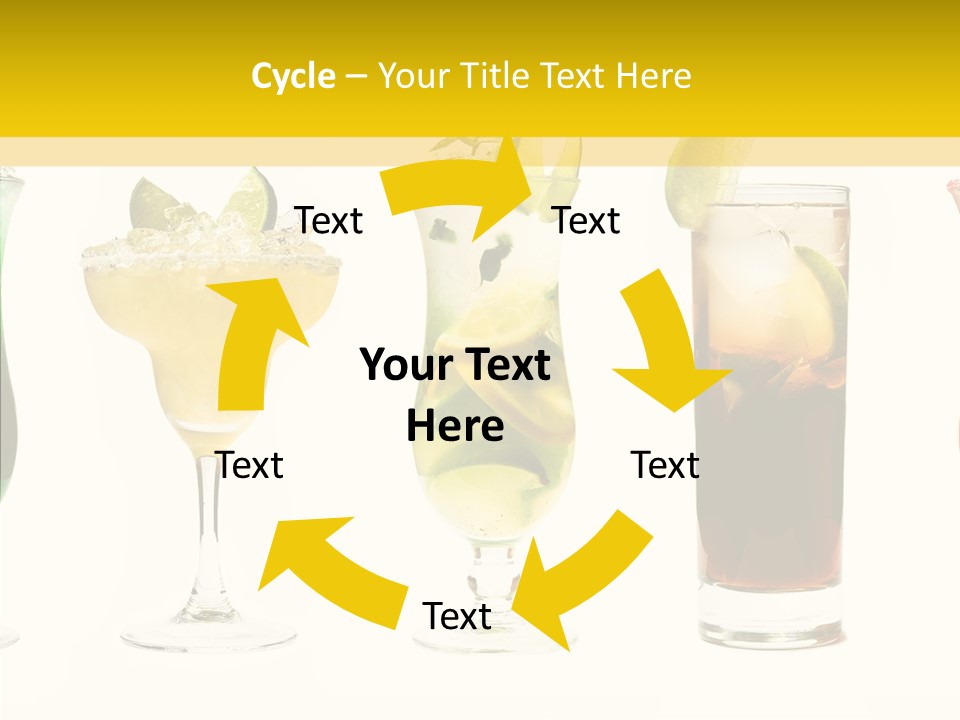Mixing Frozen Rum PowerPoint Template