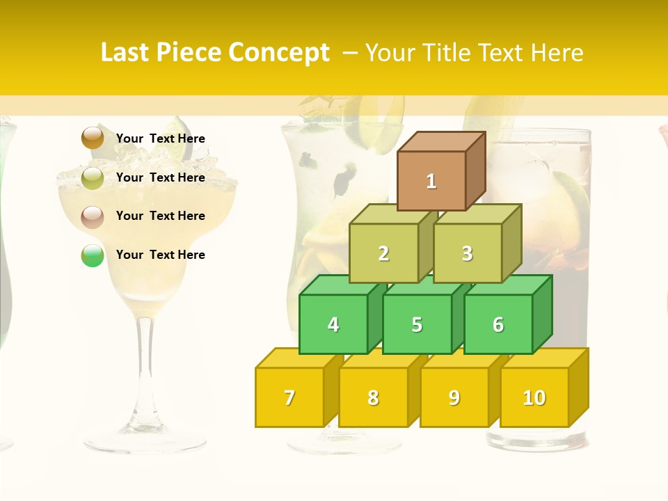 Mixing Frozen Rum PowerPoint Template