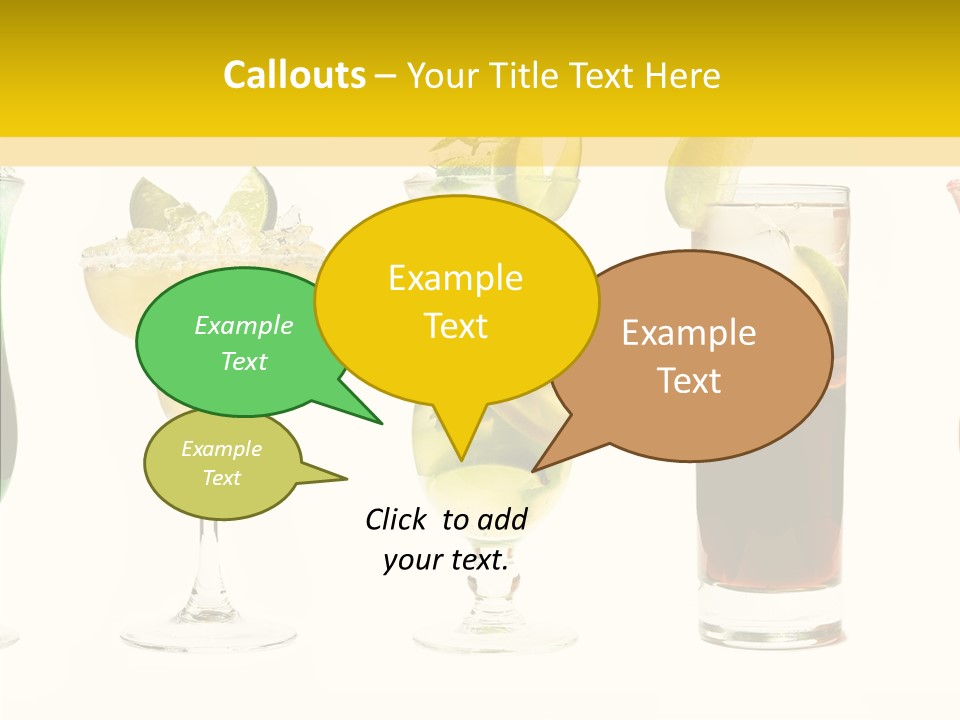 Mixing Frozen Rum PowerPoint Template
