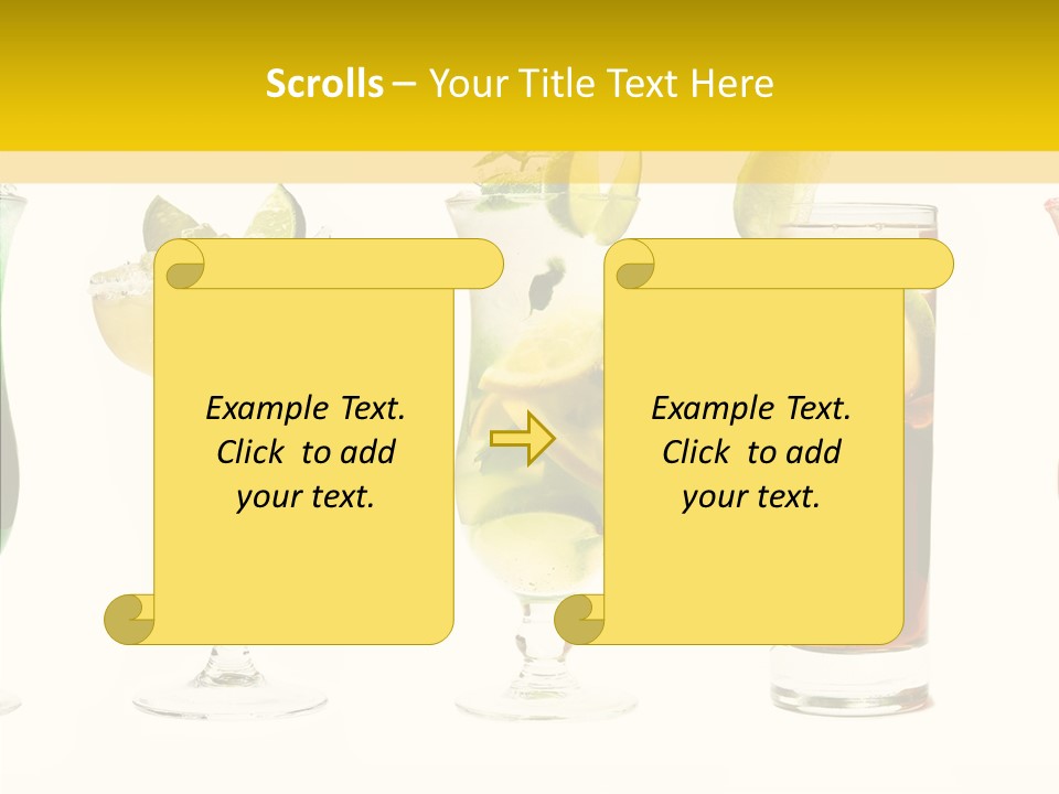 Mixing Frozen Rum PowerPoint Template