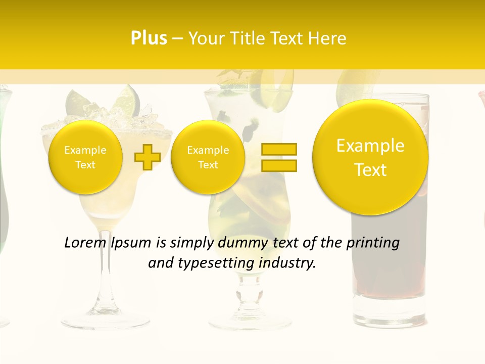 Mixing Frozen Rum PowerPoint Template