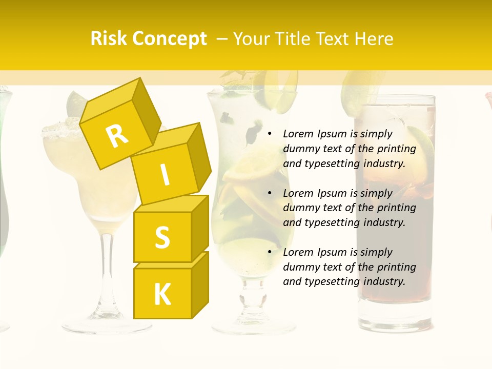 Mixing Frozen Rum PowerPoint Template