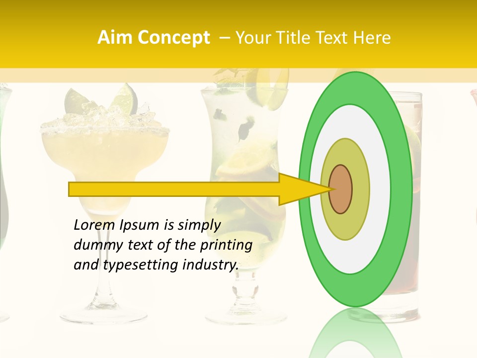 Mixing Frozen Rum PowerPoint Template