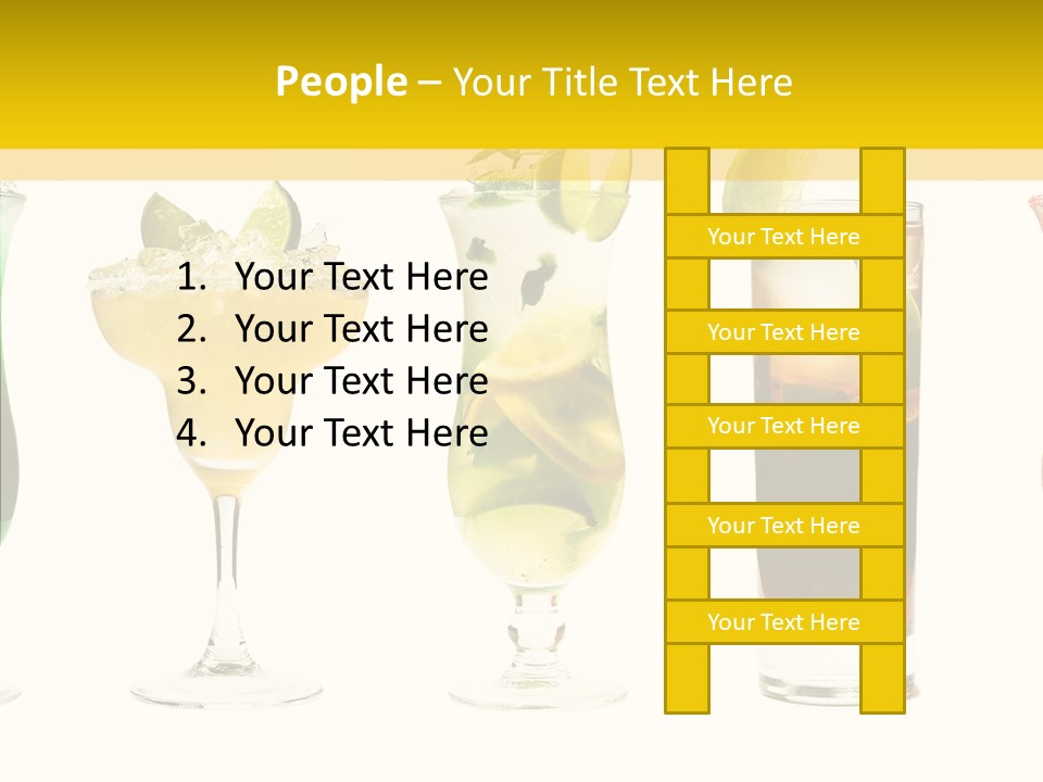 Mixing Frozen Rum PowerPoint Template