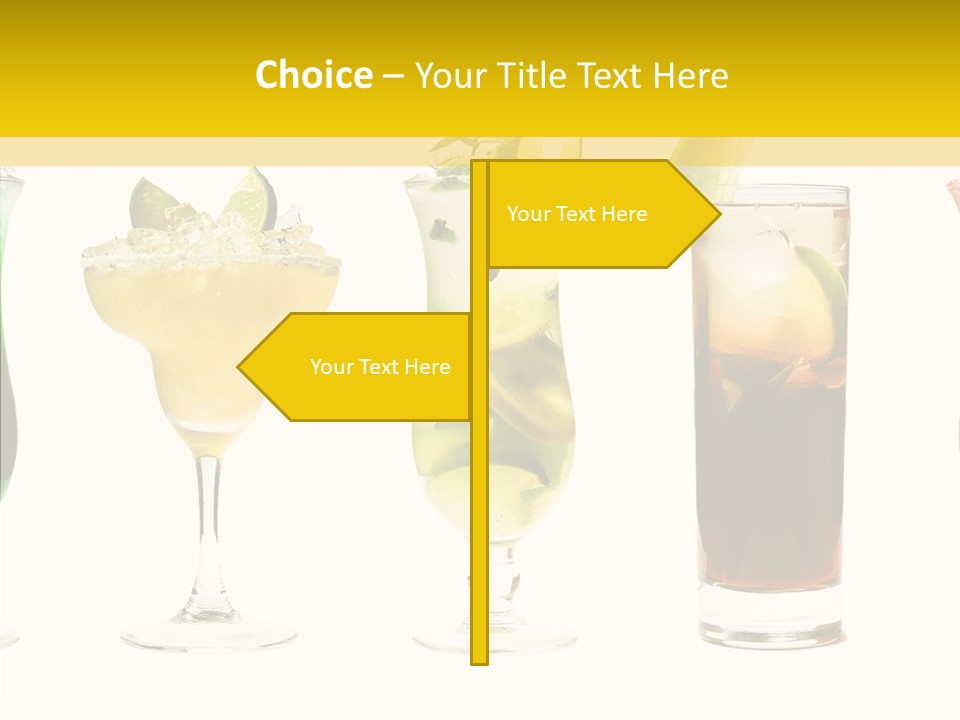 Mixing Frozen Rum PowerPoint Template