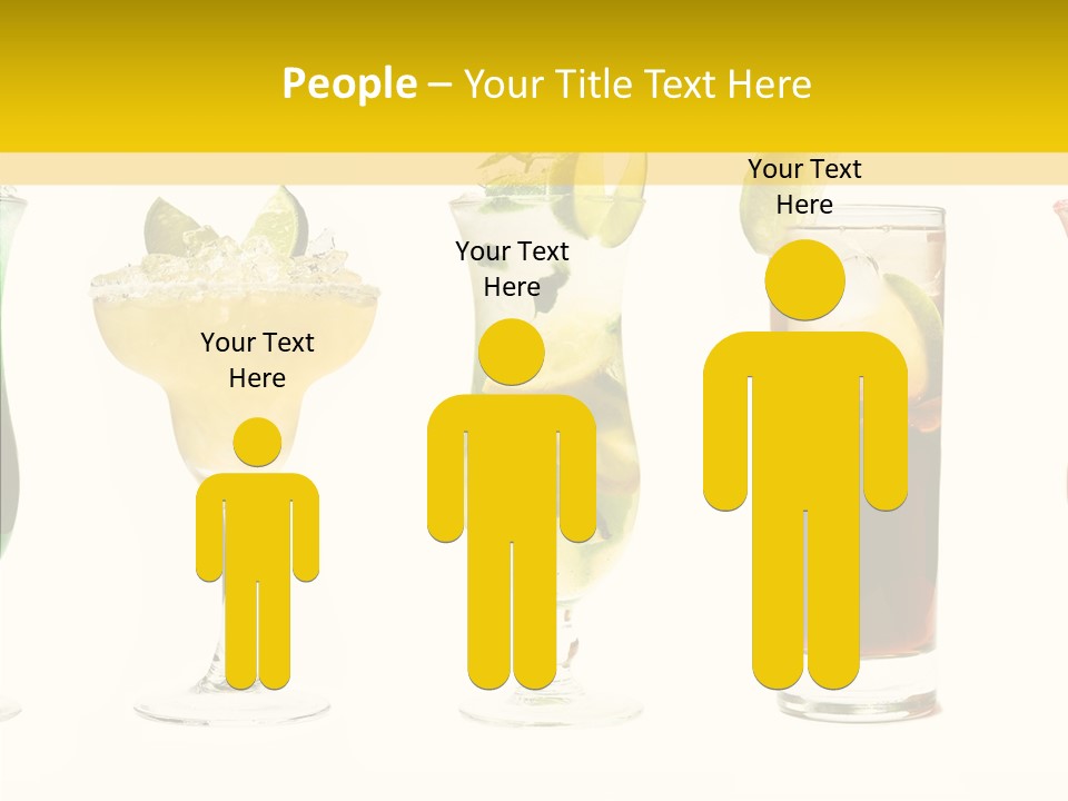 Mixing Frozen Rum PowerPoint Template