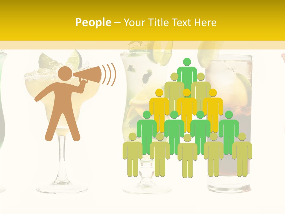 Mixing Frozen Rum PowerPoint Template