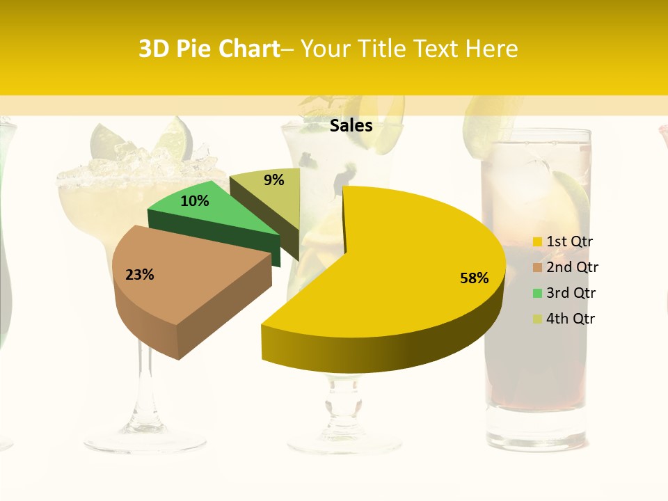 Mixing Frozen Rum PowerPoint Template