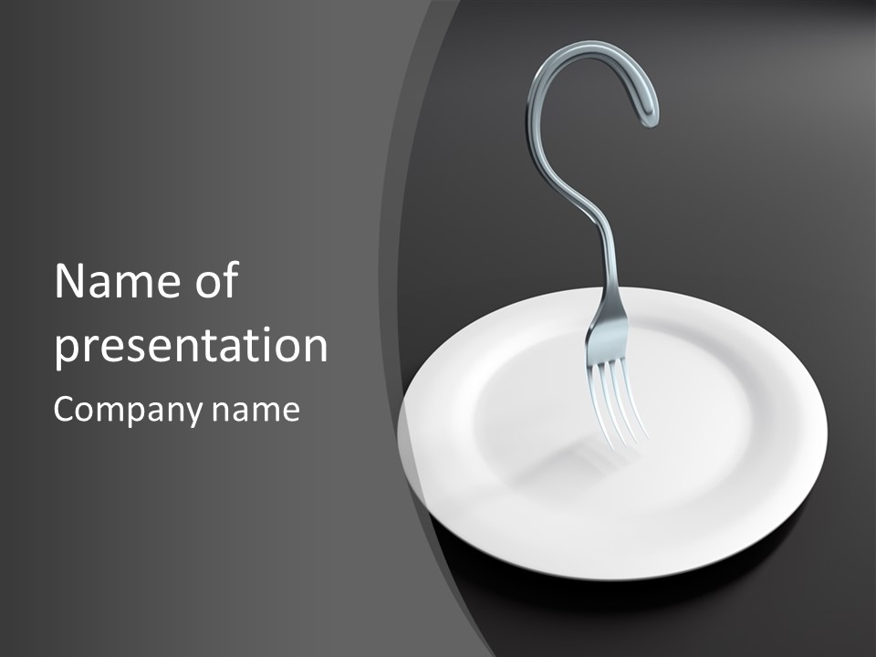 Diner Question Cooking PowerPoint Template
