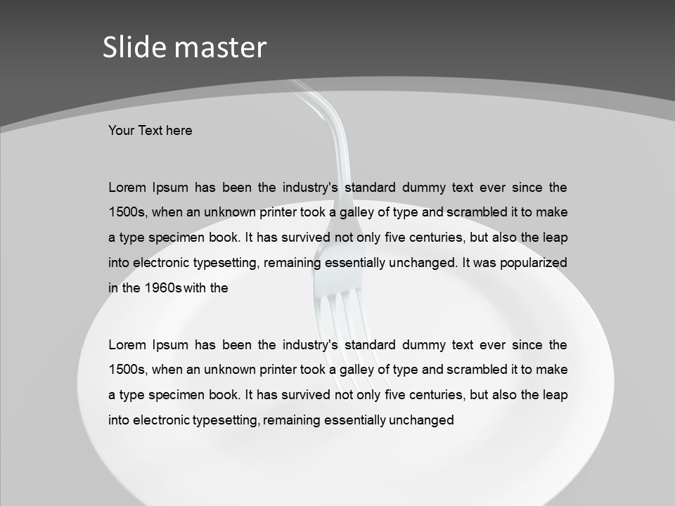 Diner Question Cooking PowerPoint Template