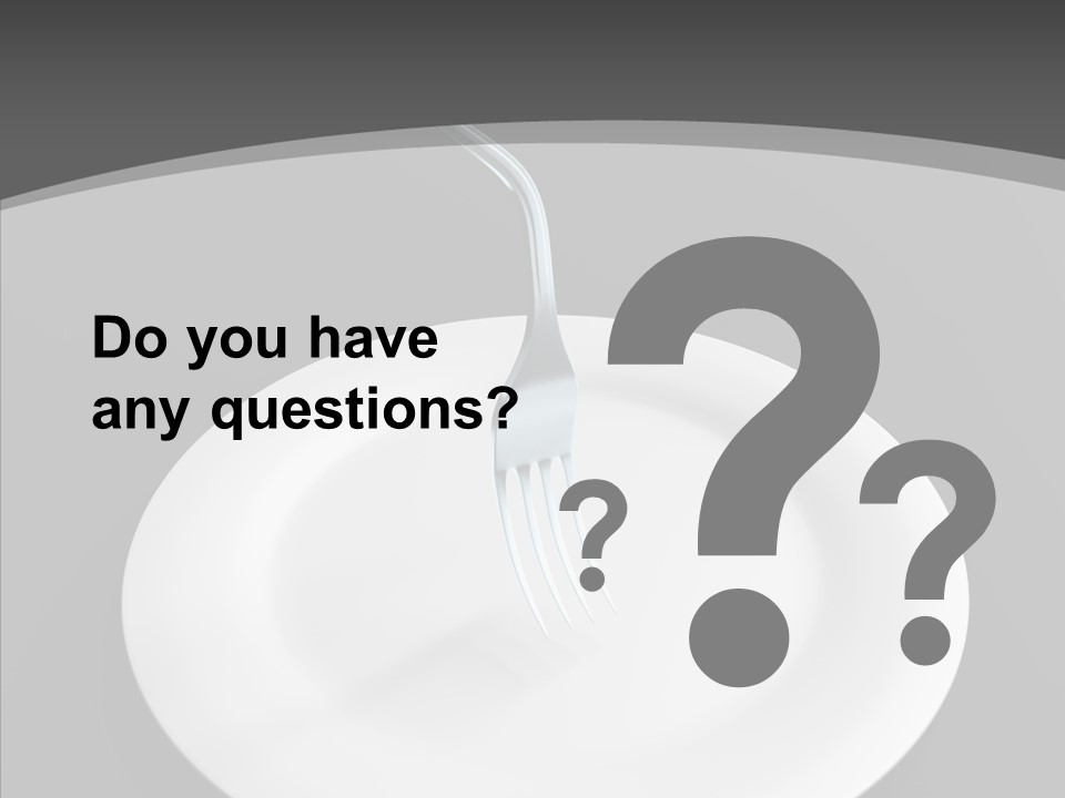 Diner Question Cooking PowerPoint Template