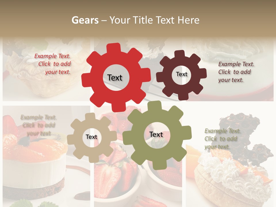 Herb Leave Cream PowerPoint Template