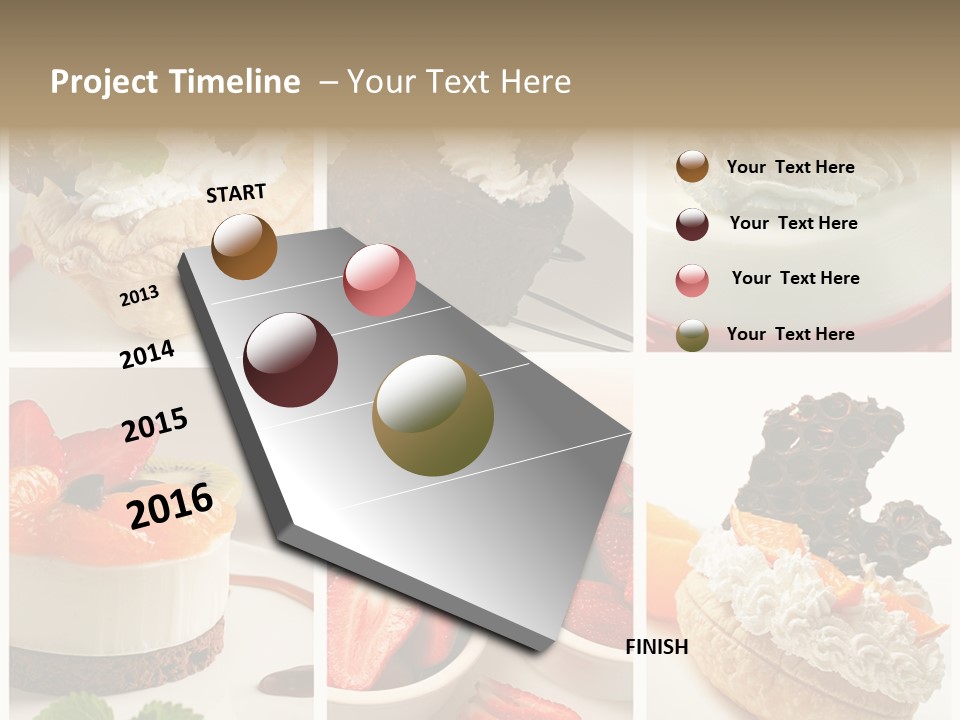 Herb Leave Cream PowerPoint Template