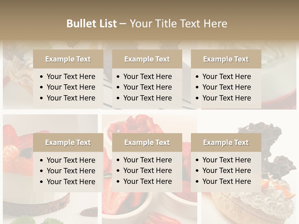 Herb Leave Cream PowerPoint Template