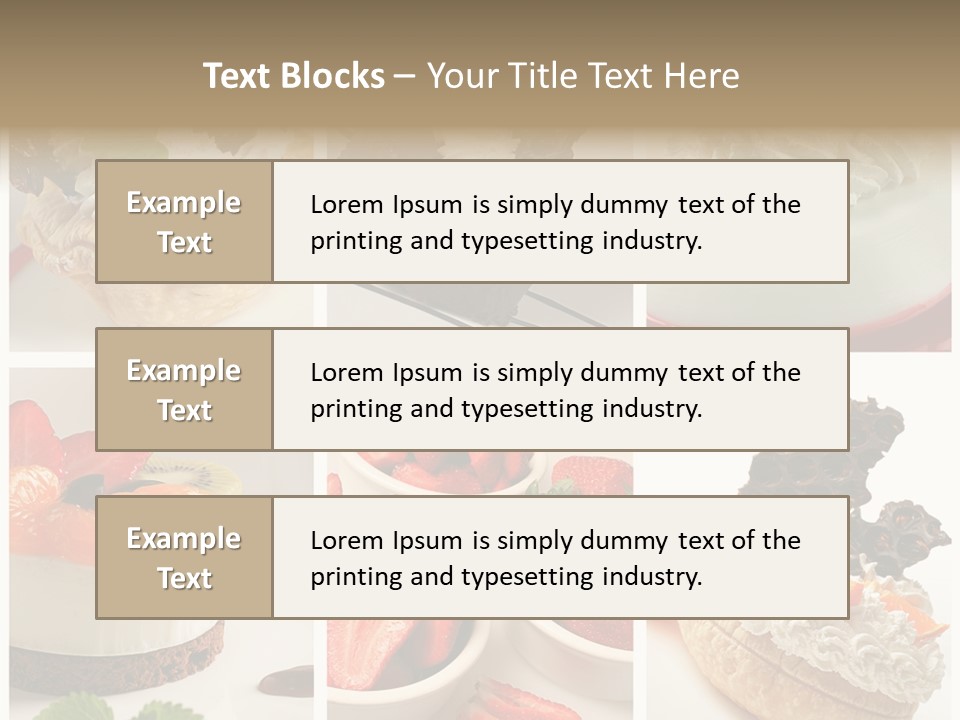 Herb Leave Cream PowerPoint Template