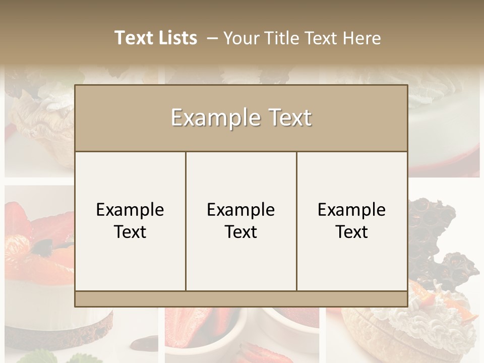Herb Leave Cream PowerPoint Template