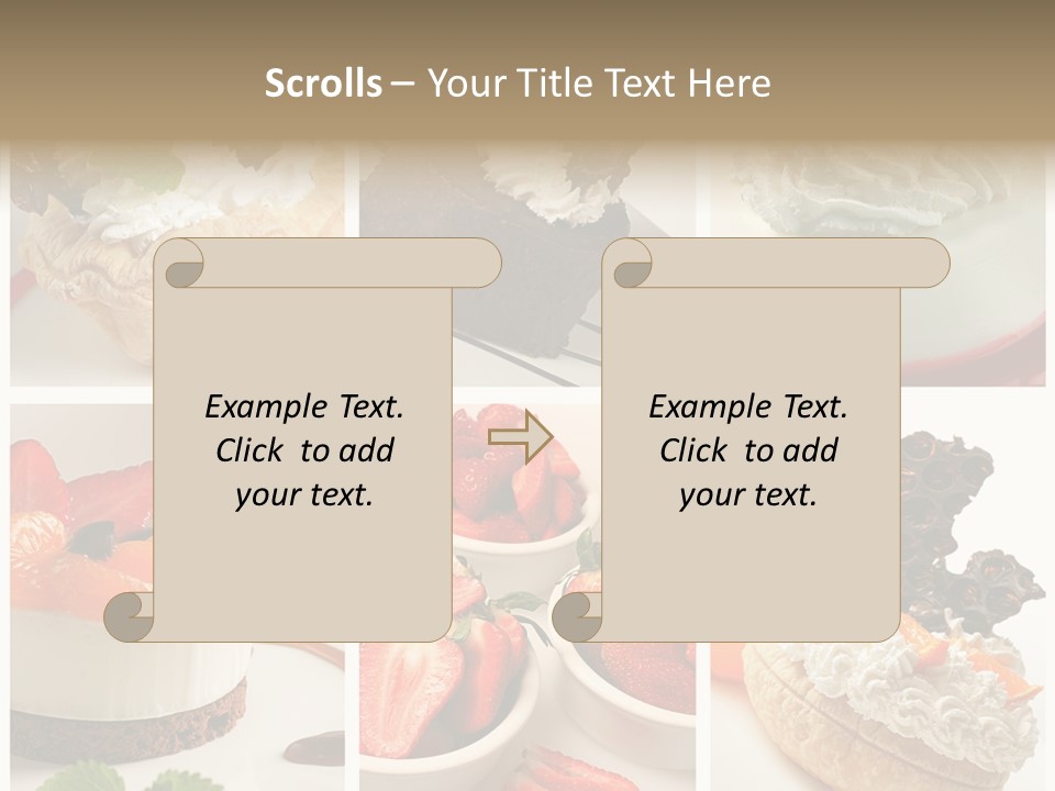 Herb Leave Cream PowerPoint Template
