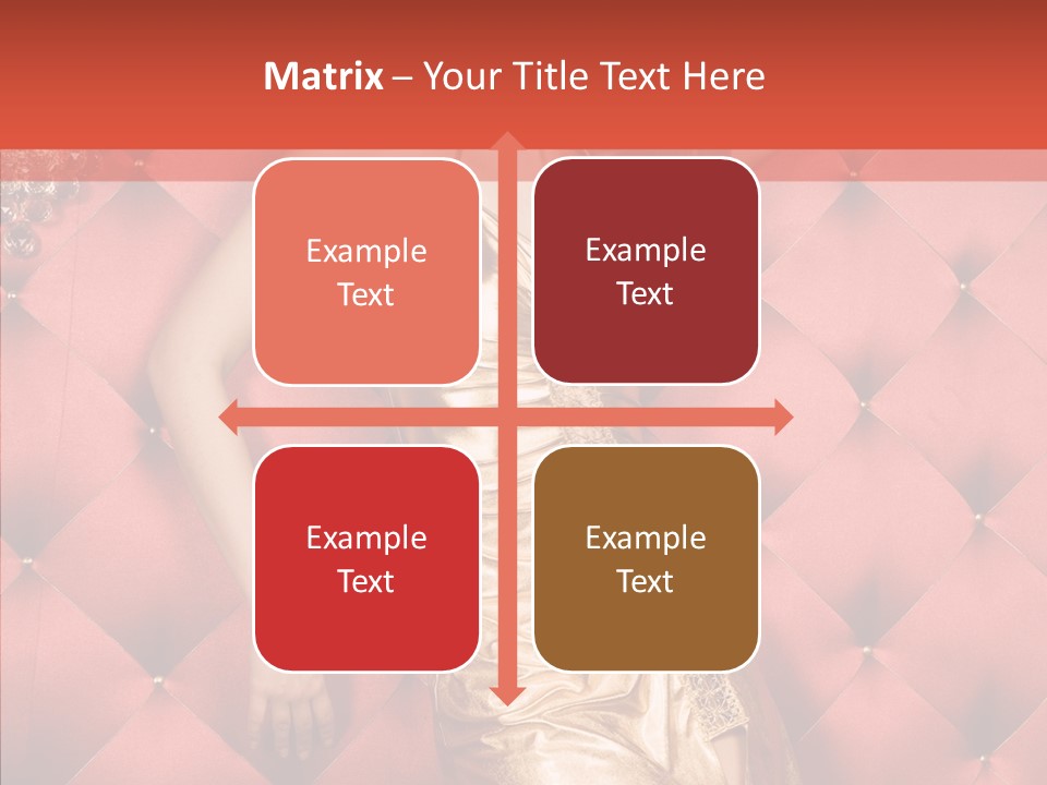 Model Long Gold PowerPoint Template