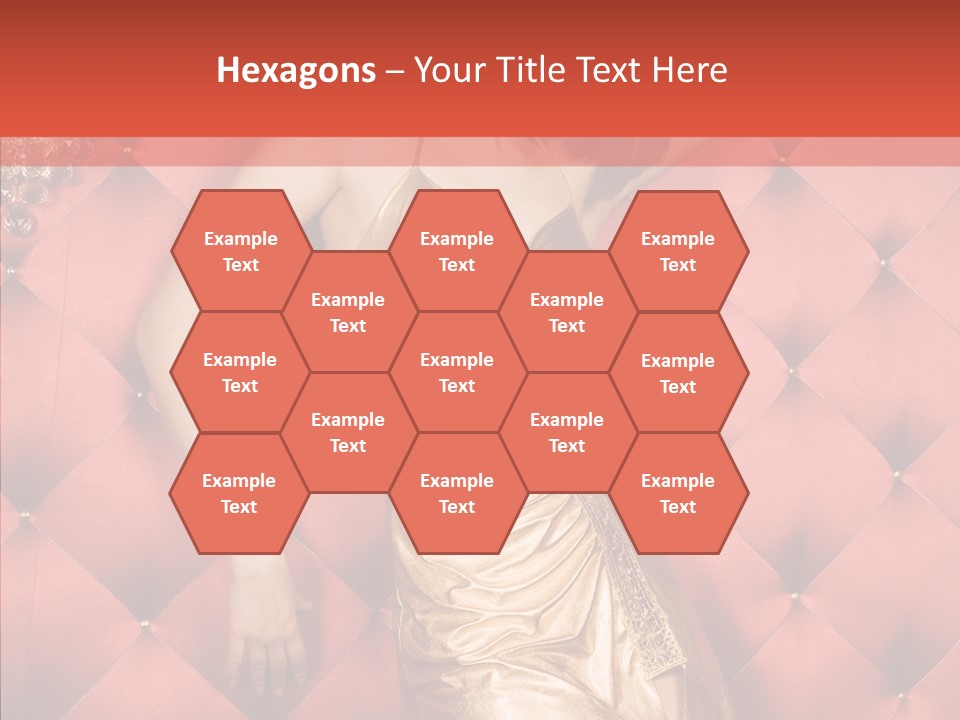 Model Long Gold PowerPoint Template