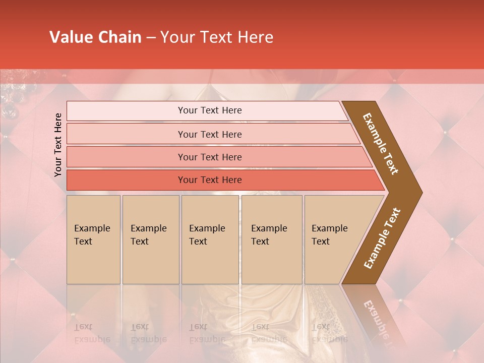Model Long Gold PowerPoint Template