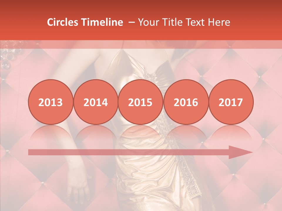 Model Long Gold PowerPoint Template