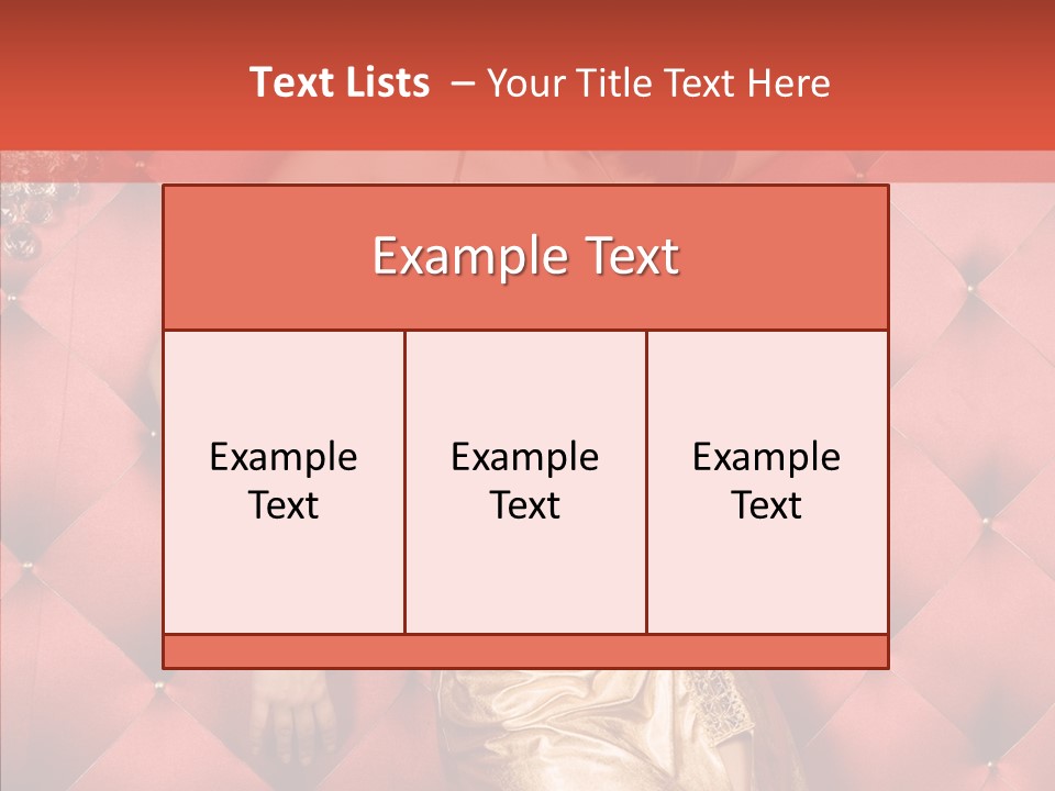 Model Long Gold PowerPoint Template