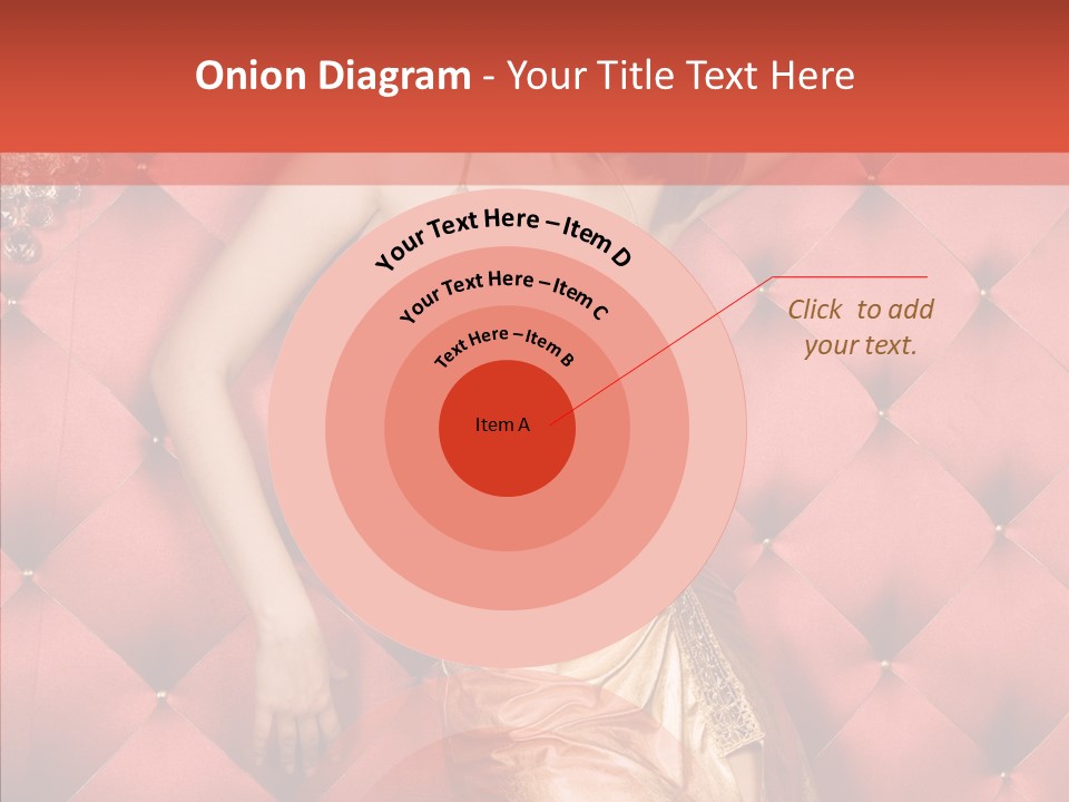 Model Long Gold PowerPoint Template