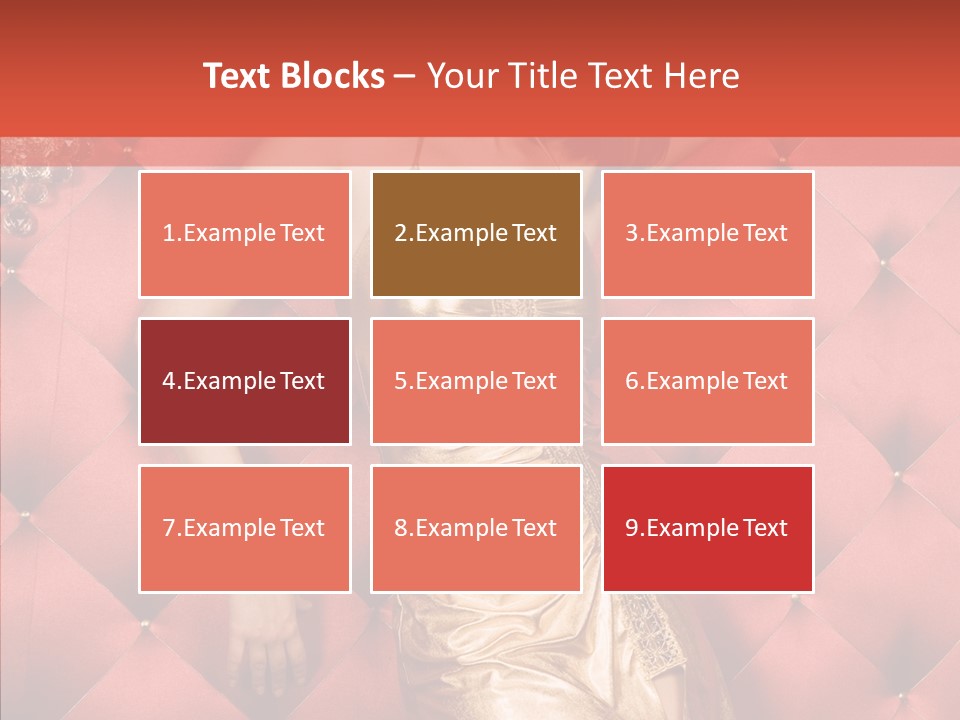 Model Long Gold PowerPoint Template