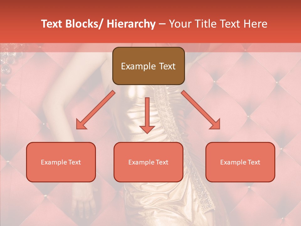 Model Long Gold PowerPoint Template