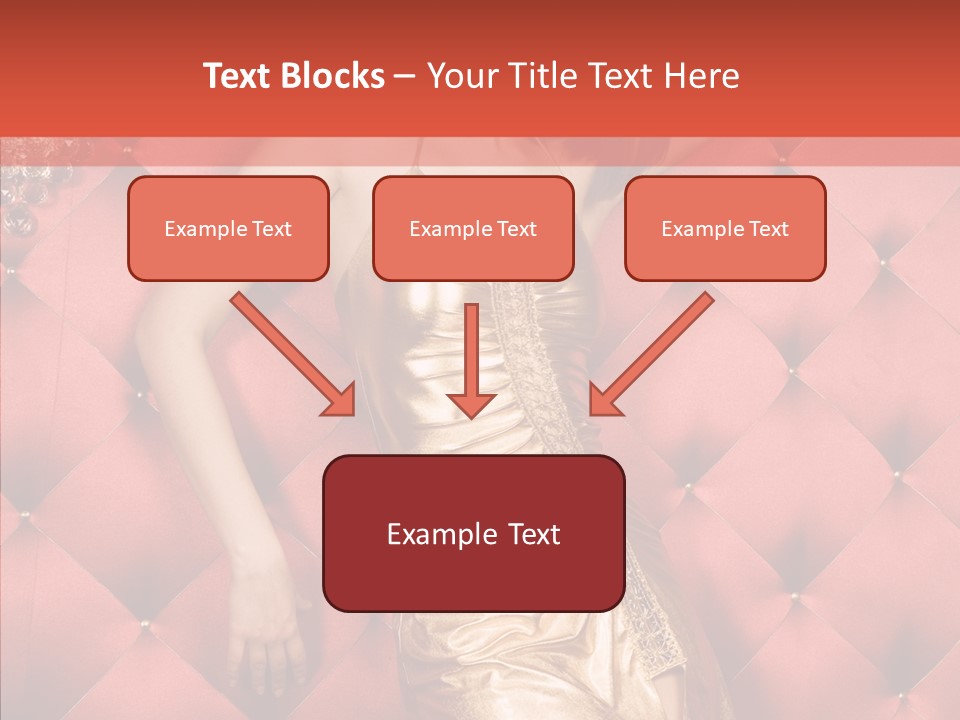 Model Long Gold PowerPoint Template