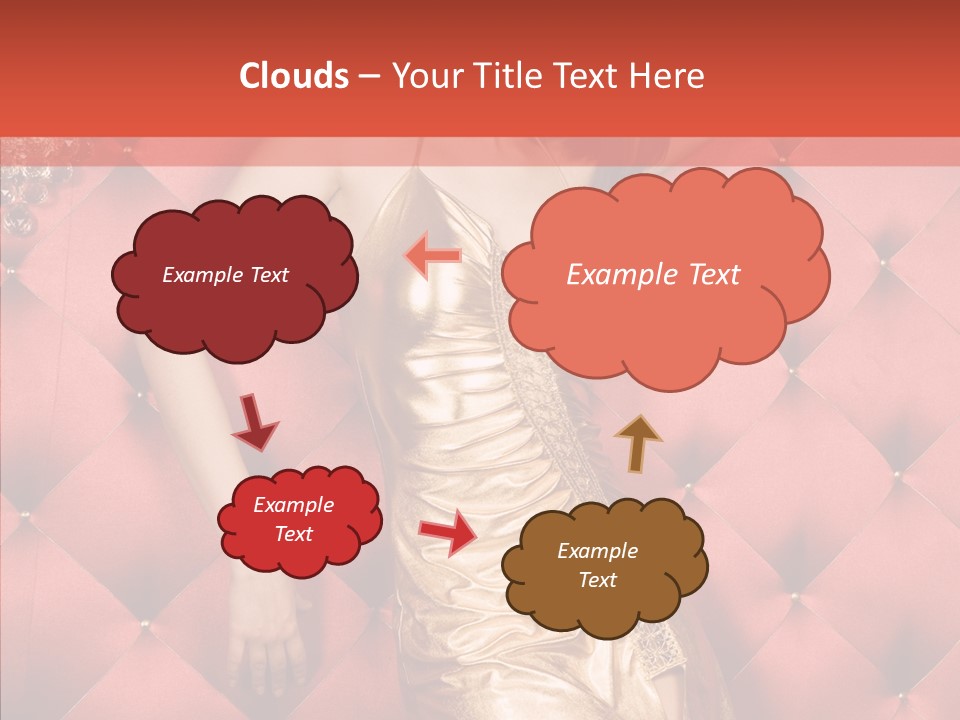 Model Long Gold PowerPoint Template