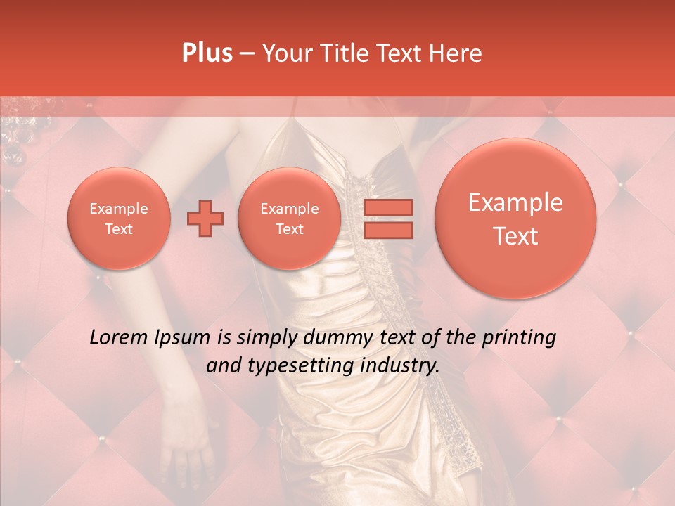 Model Long Gold PowerPoint Template