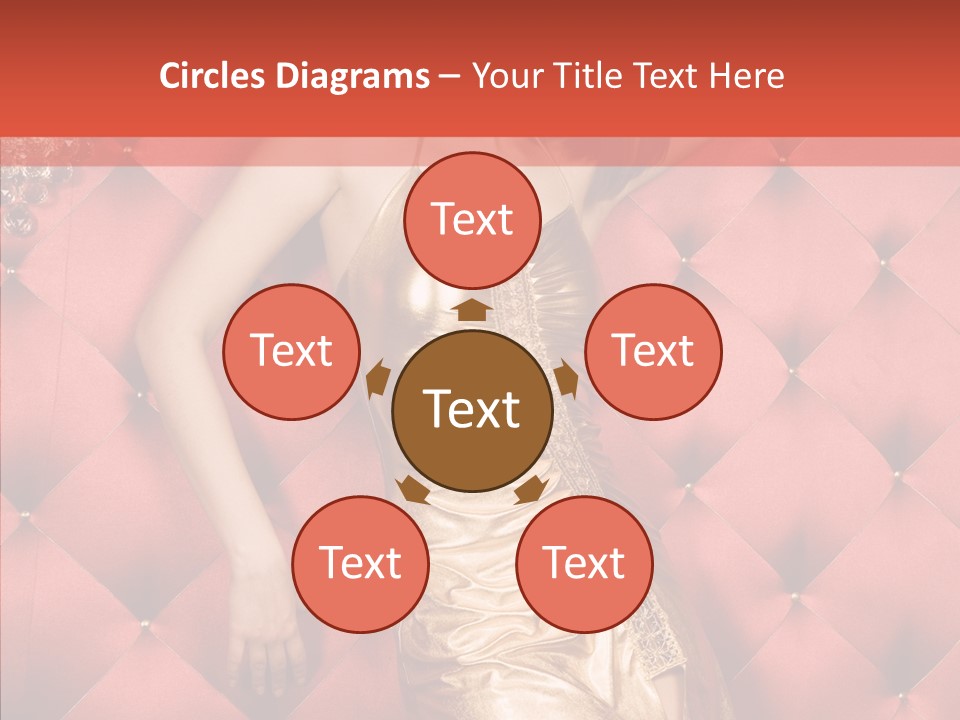 Model Long Gold PowerPoint Template