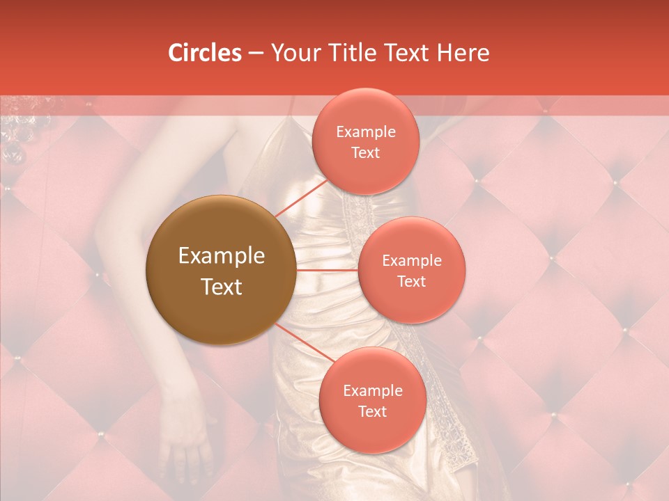 Model Long Gold PowerPoint Template