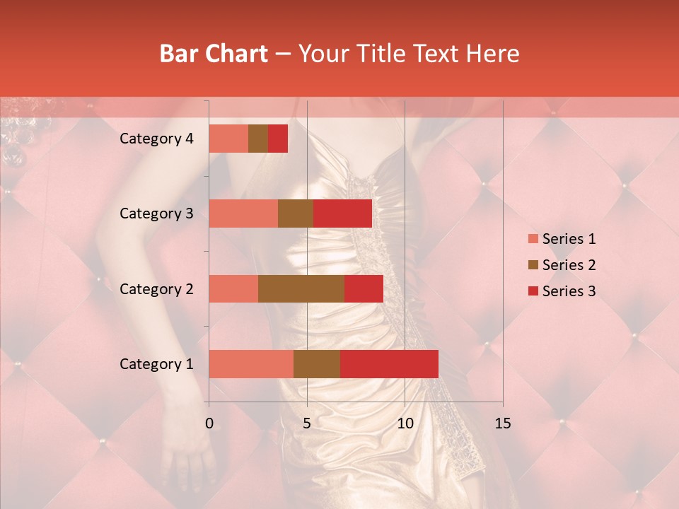Model Long Gold PowerPoint Template