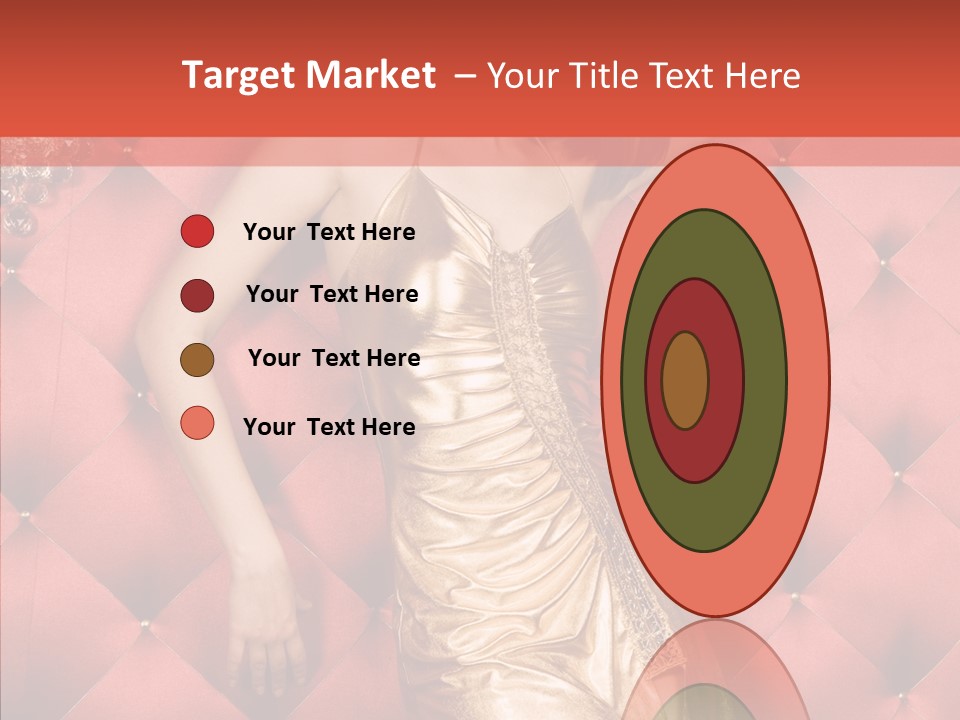 Model Long Gold PowerPoint Template