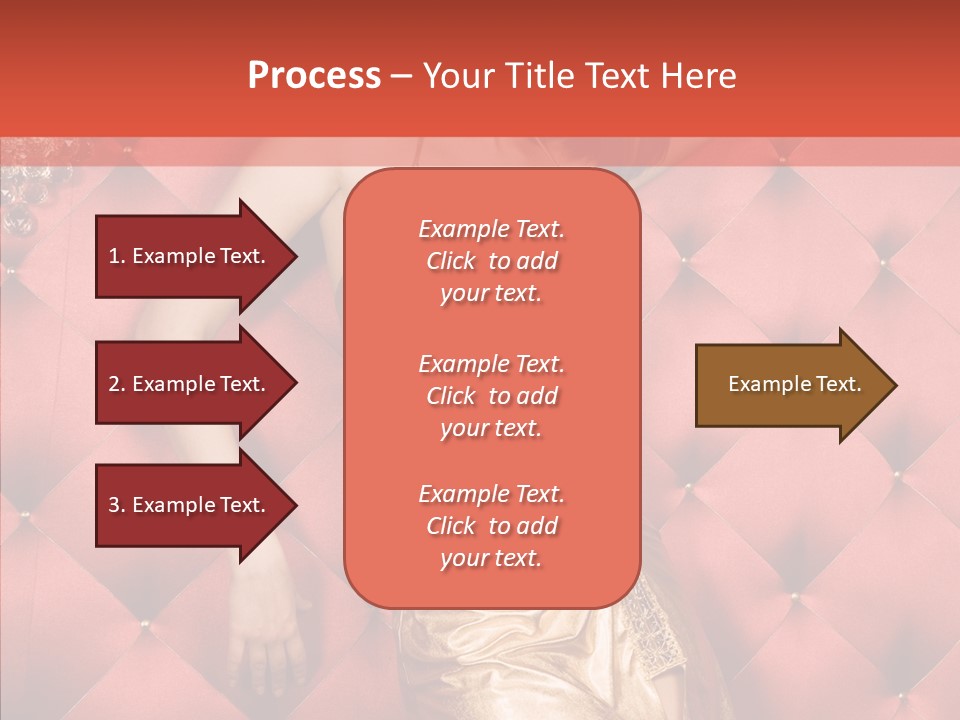 Model Long Gold PowerPoint Template