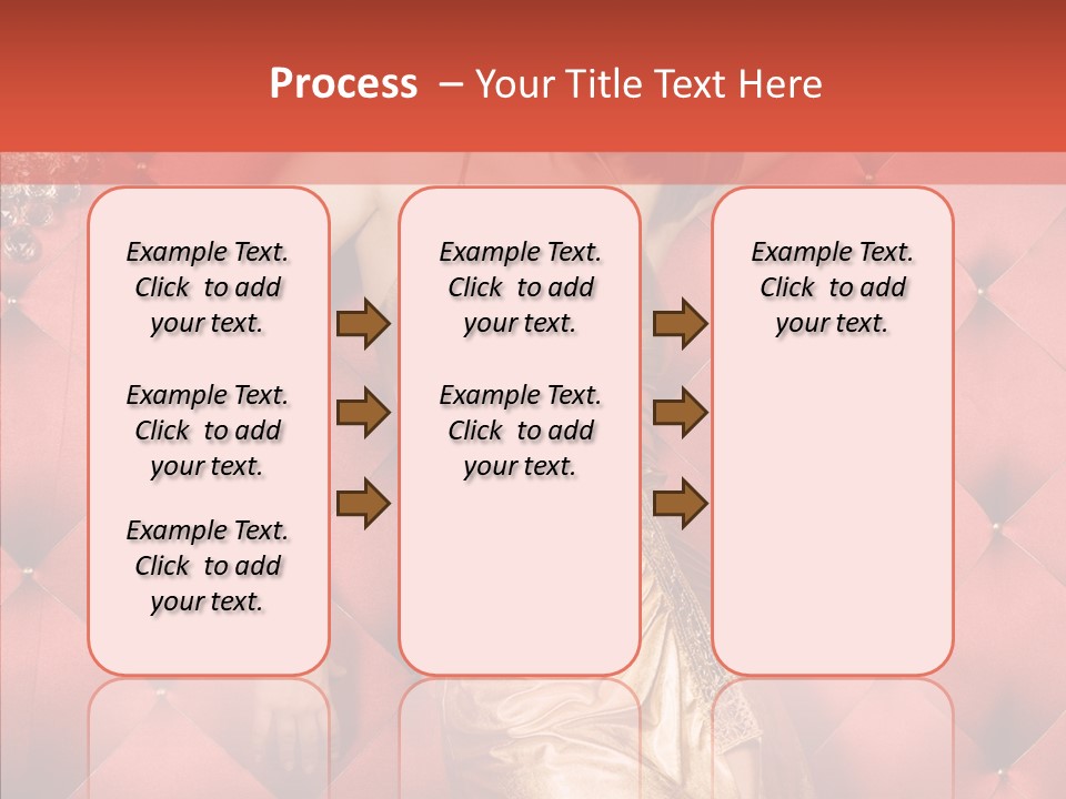 Model Long Gold PowerPoint Template