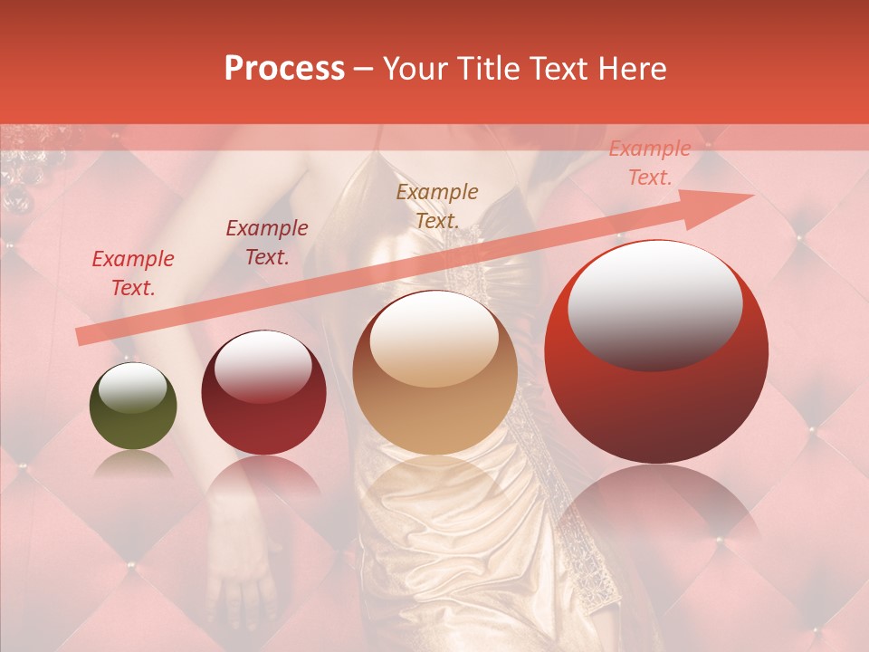 Model Long Gold PowerPoint Template