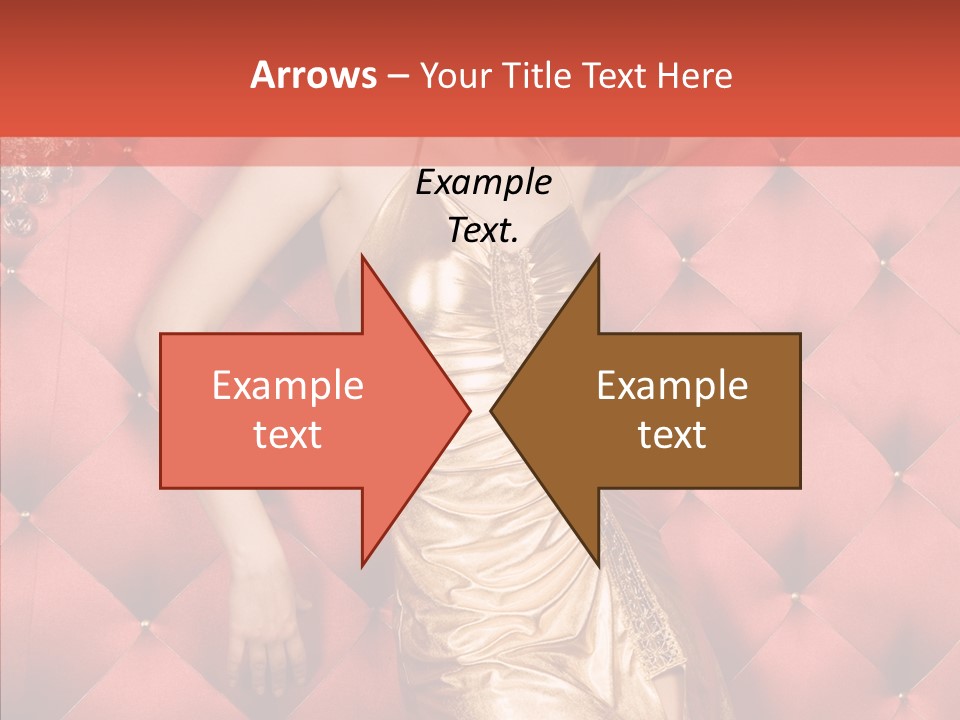 Model Long Gold PowerPoint Template