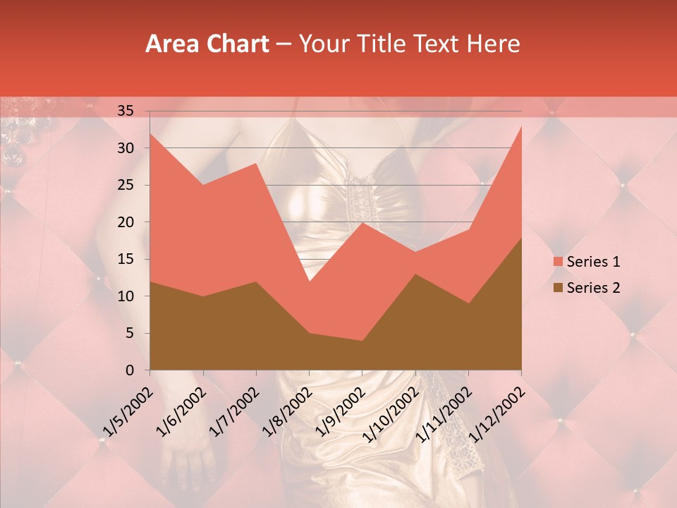 Model Long Gold PowerPoint Template