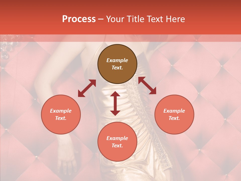 Model Long Gold PowerPoint Template
