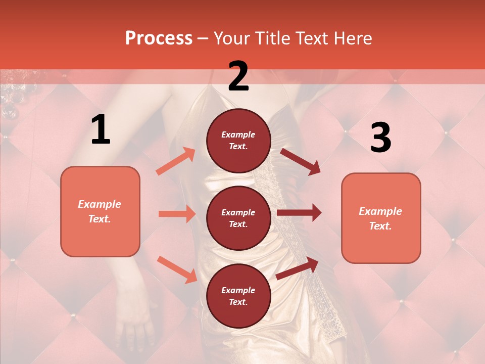 Model Long Gold PowerPoint Template